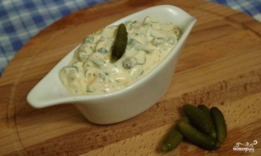 Рецепт соус тартар с майонезом