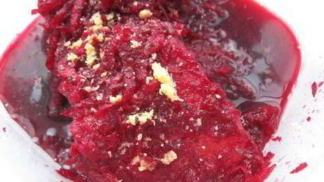 тартар из форели в ледяном хрустале