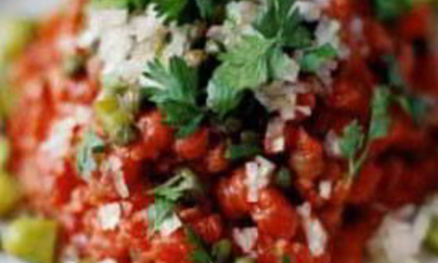 Рецепт тартар из говядины с соусом