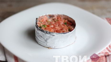 тартар из лосося