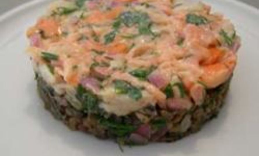 Рецепт тартар из свежего тунца и гребешков