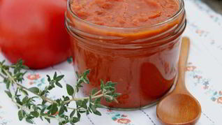 Томатный соус из запеченных овощей