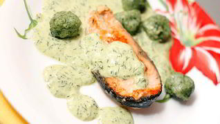 Зеленый сливочный соус