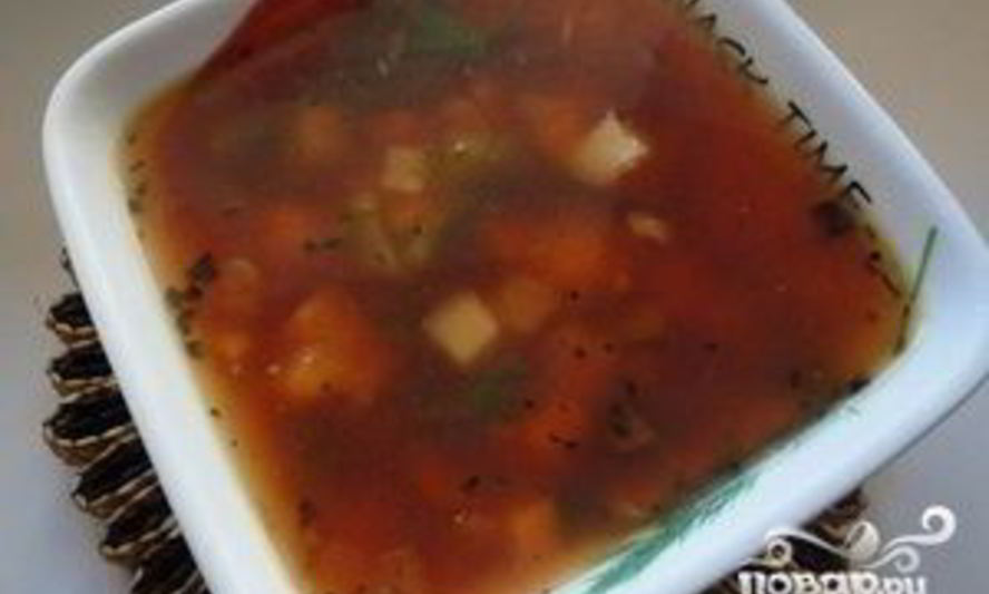 Рецепт борщ без капусты