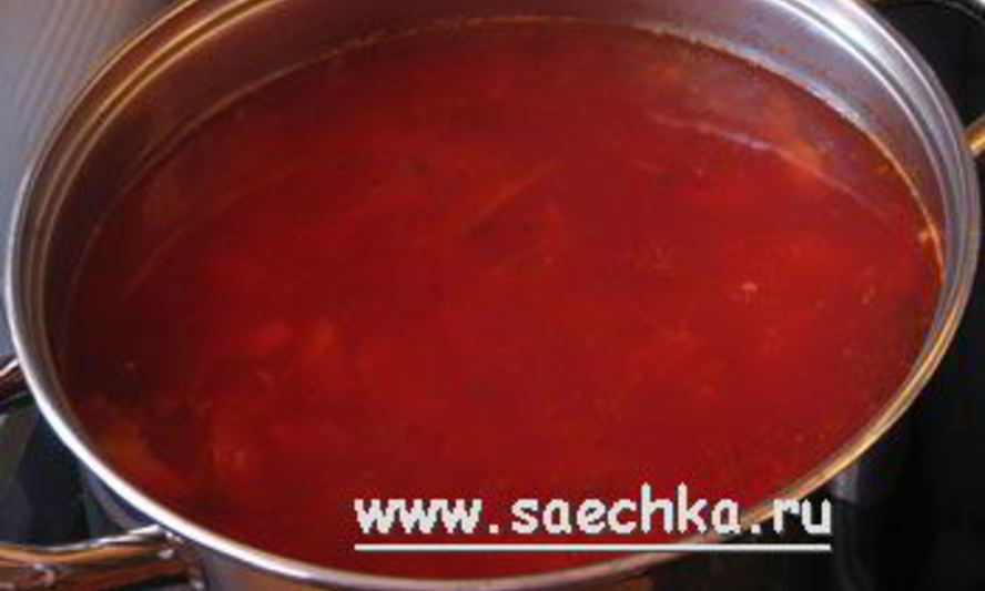 Рецепт борщ флотский