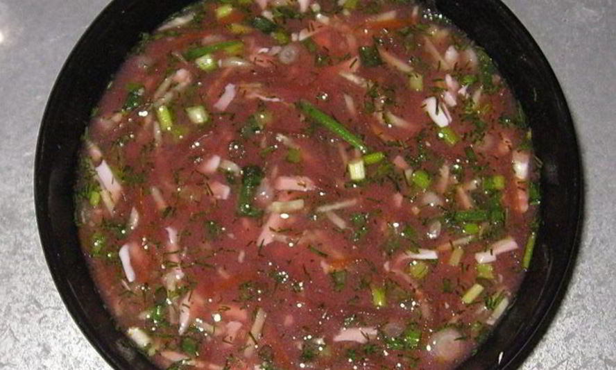 Рецепт борщ холодный