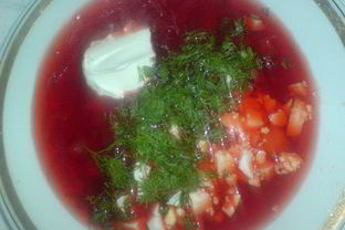 Борщ красный холодный