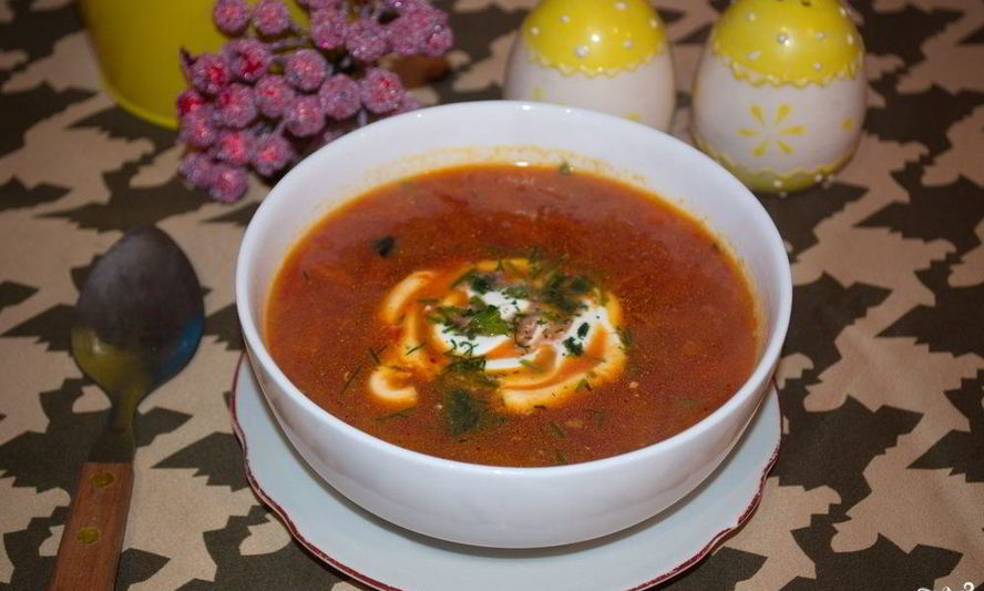 Рецепт борщ на говяжьем бульоне