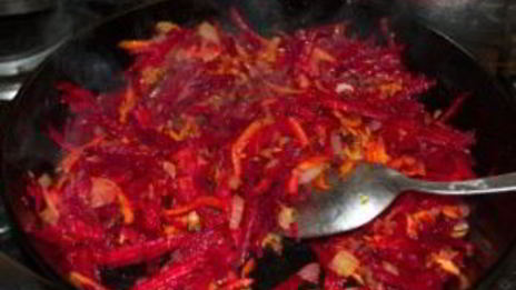 борщ на говяжьем бульоне