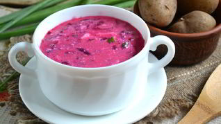 Борщ на кефире