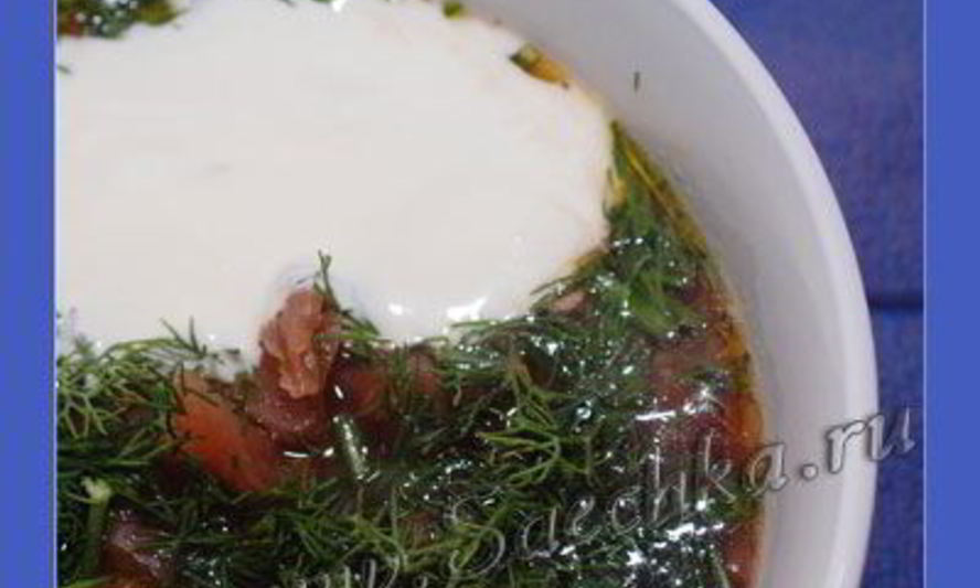 Рецепт борщ постный с грибами