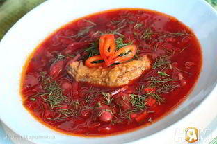 Борщ с бычками по-одесски