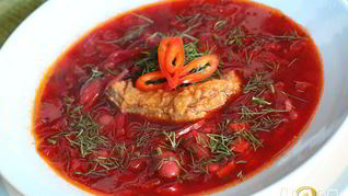 Борщ с бычками по-одесски