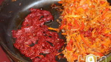 борщ с бычками по-одесски