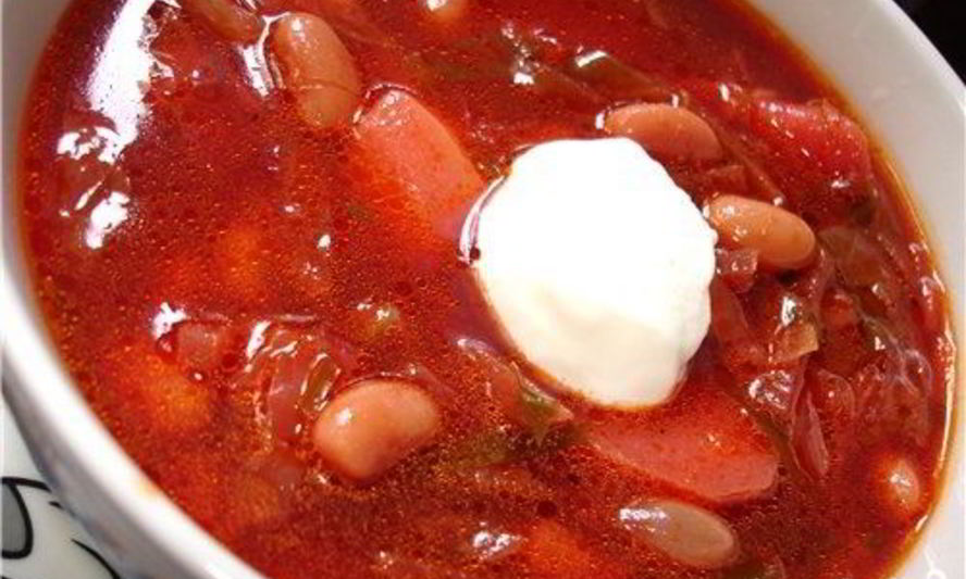 Рецепт борщ с фасолью в мультиварке