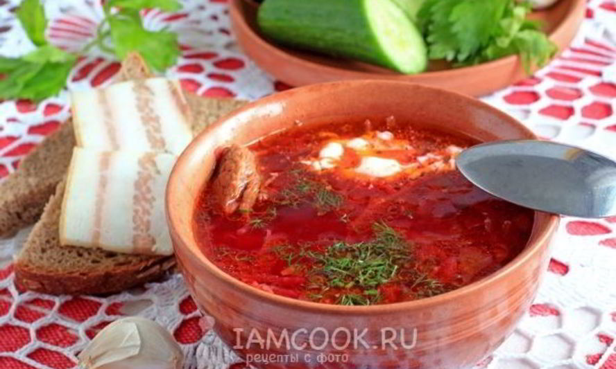 Рецепт борщ с говядиной