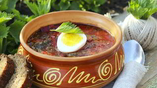 Борщ с крапивой