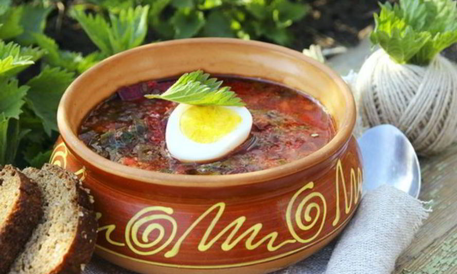 Рецепт борщ с крапивой