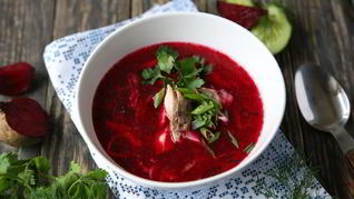 Борщ с курицей