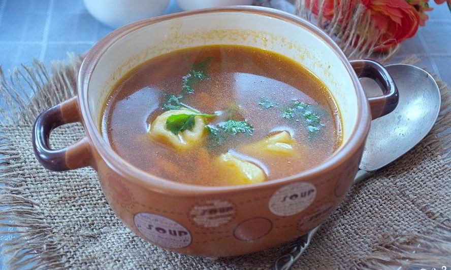 Рецепт борщ с пельменями