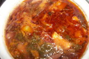 Борщ с яблоками