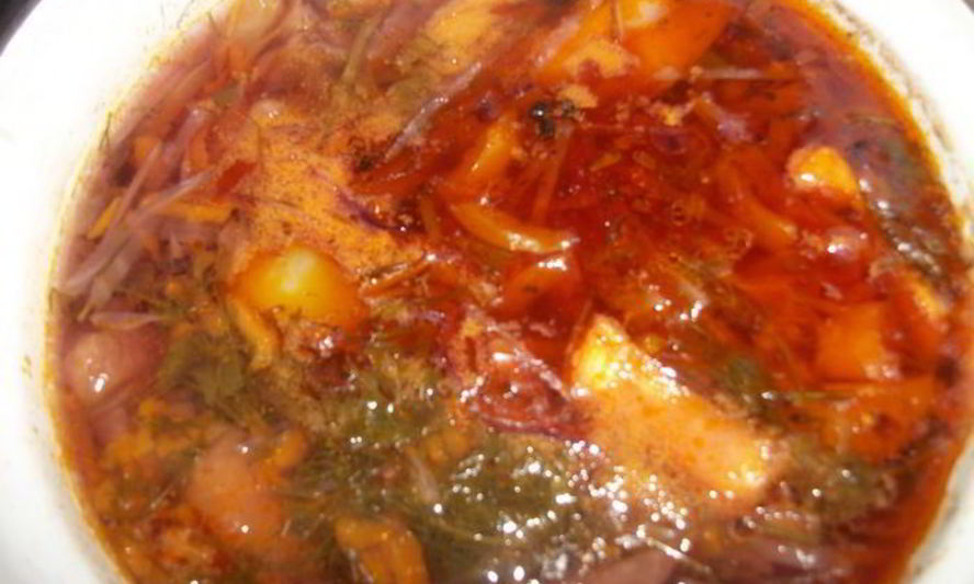 Рецепт борщ с яблоками