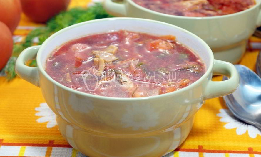 Рецепт борщ со щавелем