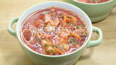 борщ со щавелем