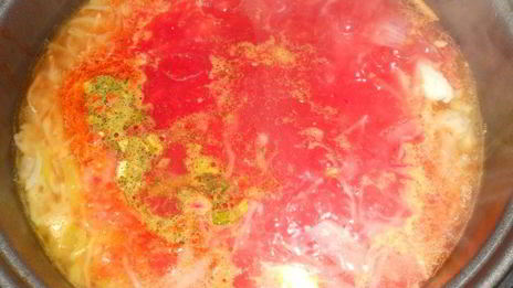 борщ со свининой на утином жире в мультиварке