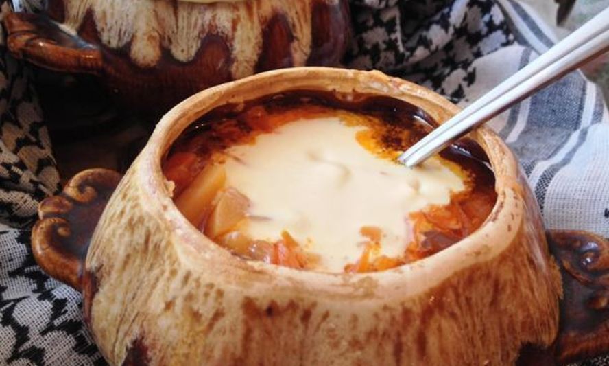 Рецепт борщ в горшочках