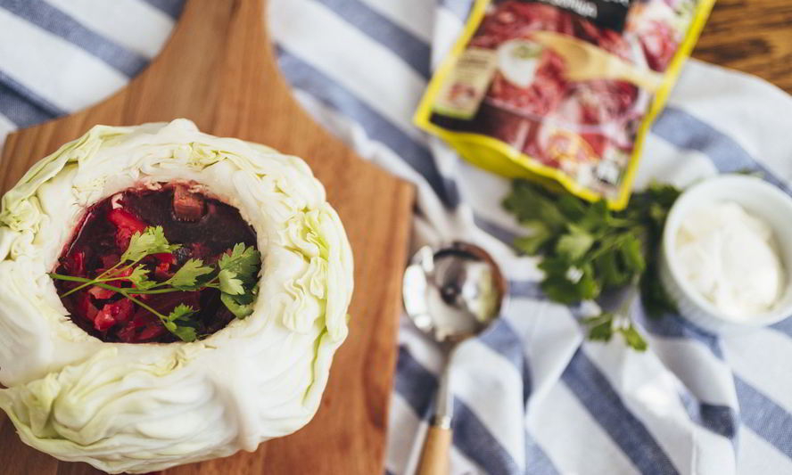 Рецепт борщ в капусте