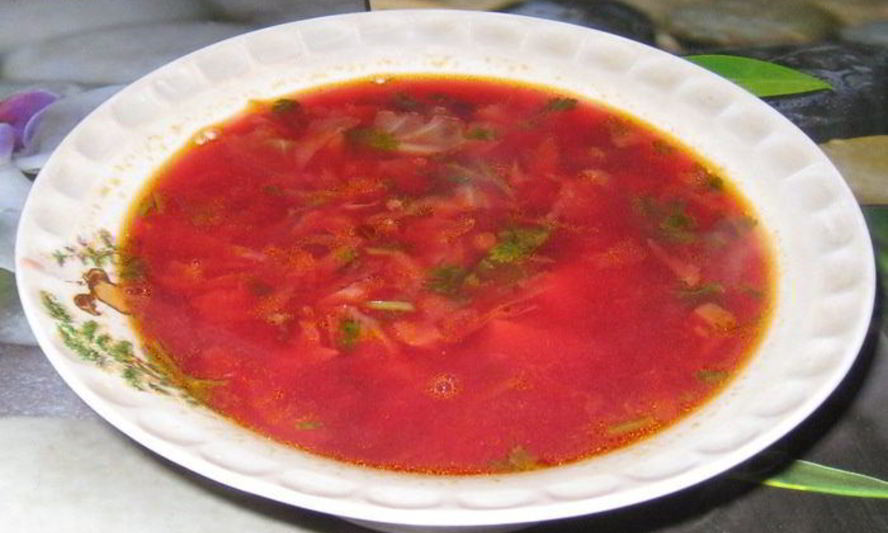 Рецепт фирменный рыбный борщ с кинзой