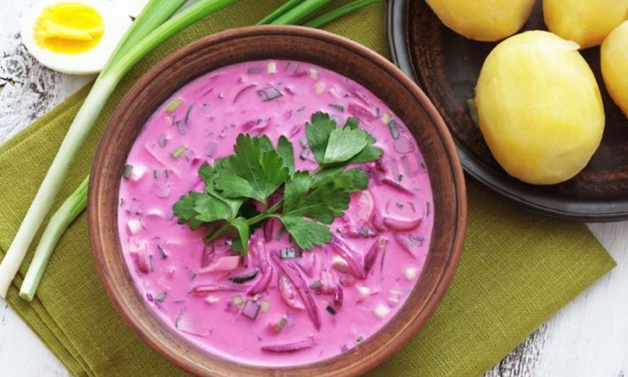 Рецепт холодный борщ на кефире