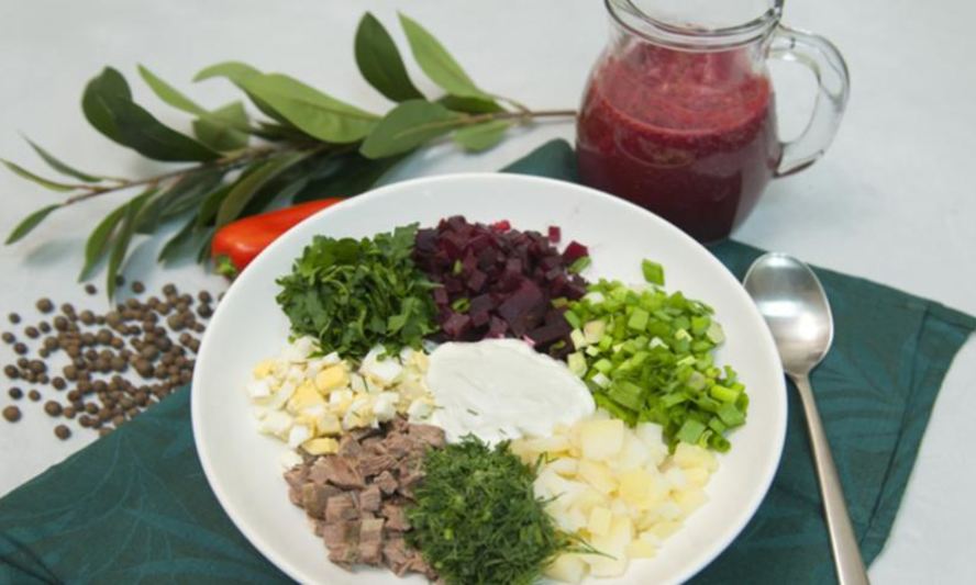 Рецепт холодный борщ на квасе