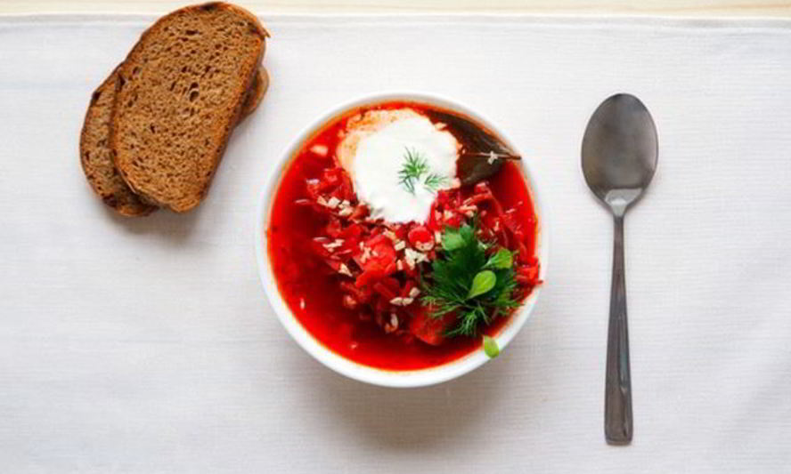 Рецепт холодный борщ с хреном