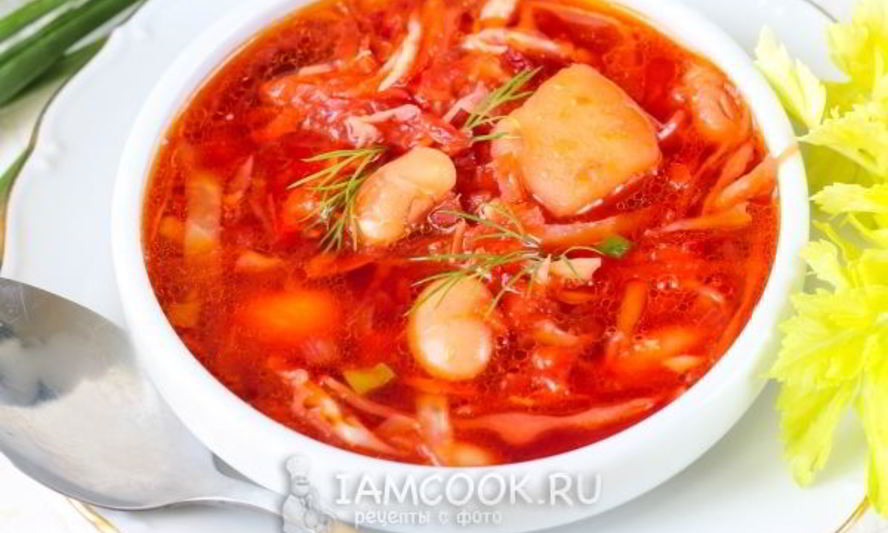 Рецепт классический постный борщ