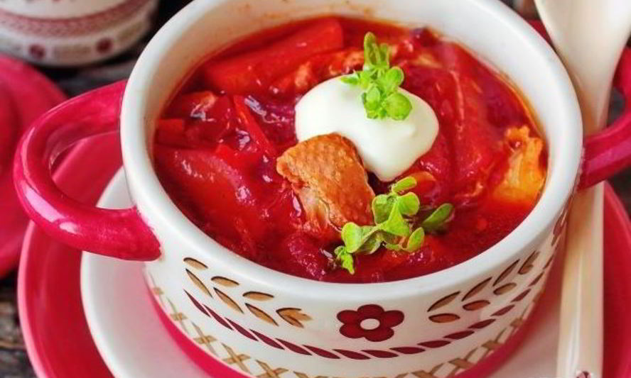 Рецепт красный борщ без капусты