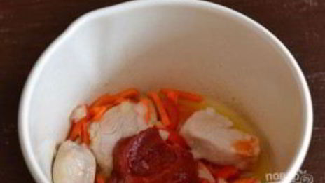 красный борщ с курицей