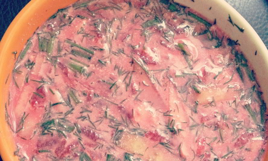 Рецепт литовский холодный борщ