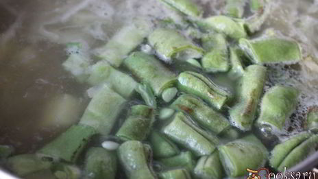 осенний зеленый борщ