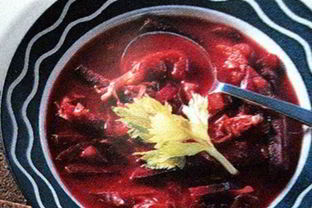 Постный борщ с фасолью