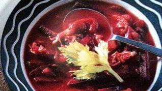 Постный борщ с фасолью