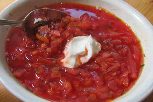 Вегетарианский борщ с чечевицей