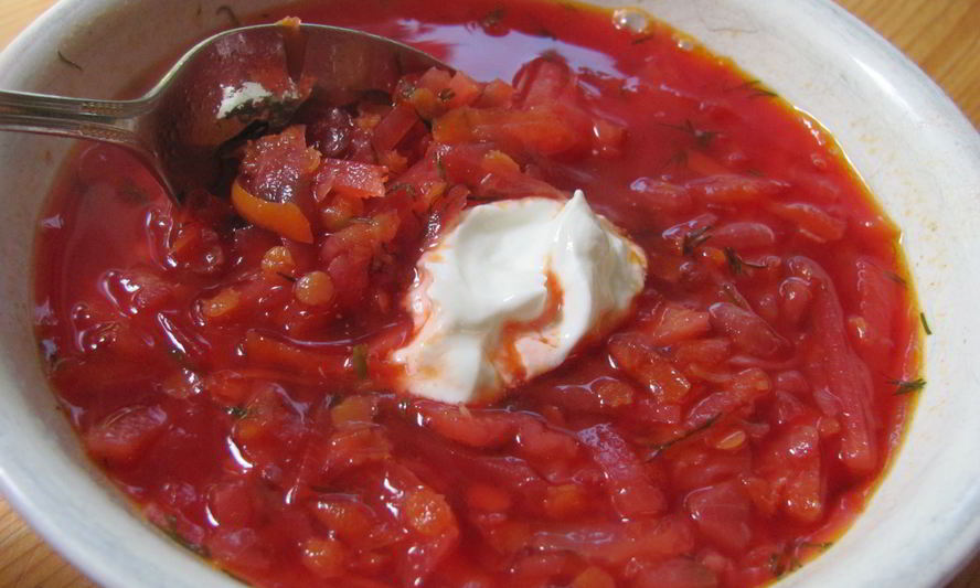 Рецепт вегетарианский борщ с чечевицей