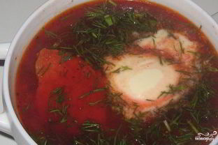 Вкусный борщ со свининой