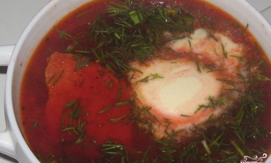 Рецепт вкусный борщ со свининой