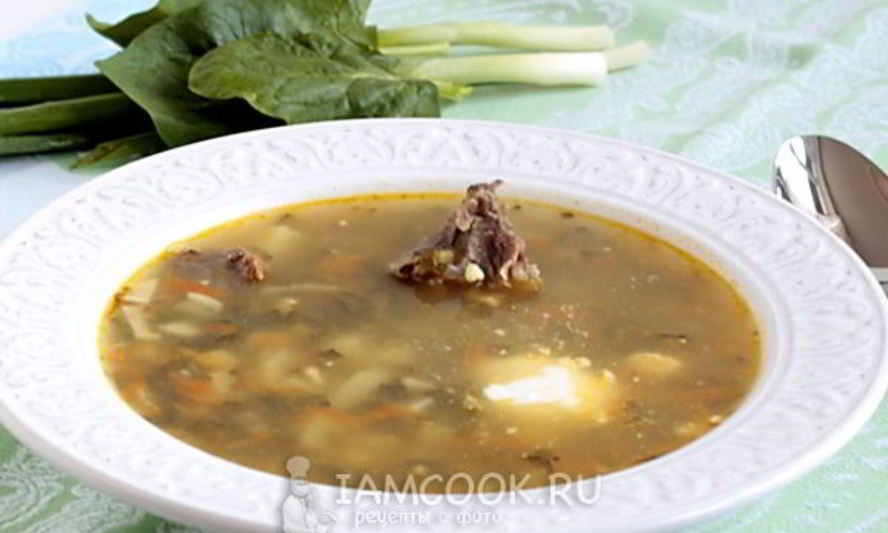Рецепт зеленый борщ с мясом
