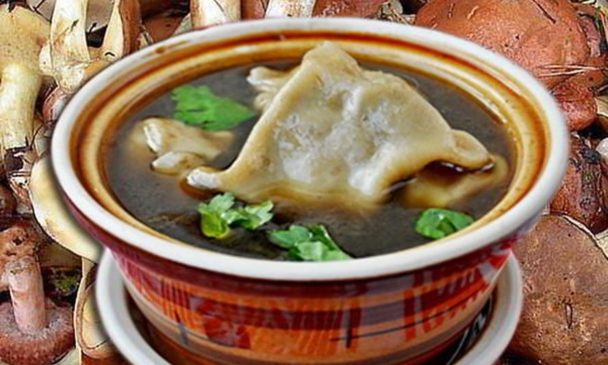 Рецепт бульон с грибными ушками