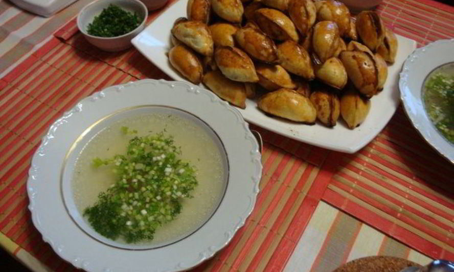 Рецепт бульон с пирожочками