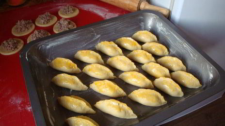 бульон с пирожочками